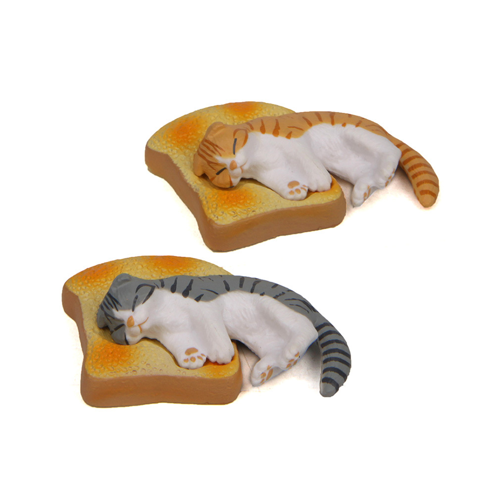 ins  人気   ミニチュア   インテリア置物    モデル     猫   パン   デコレーション おもちゃ  2色