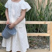 夏人気 韓国風子供服  キッズ   半袖  ワンピース  カジュアル 花柄