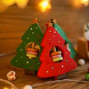 ins人気  木製  クリスマスツリー 手握る玩具  知育玩具  ベビー用品 おもちゃ  赤ちゃん  マウスガード