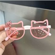 猫  ins超人気 韓国風子供服  子供サングラス   キッズ眼鏡  紫外線UVカット  日焼け止め  男女兼用