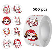 ご褒美シール　ロールシール　ありがとうシール  手帳ステッカー　1点500シート　封印シール