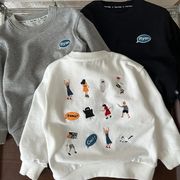 ins人気   韓国風子供服   キッズ服    春秋   トップス  パーカー    カジュアル   男女兼用  3色