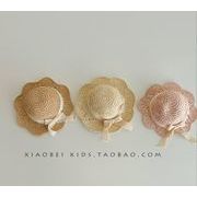 韓国風   子供帽子 ハワイ ベビー用    キャップ  日焼け防止　麦わら帽子  ハット キッズ 帽子3色