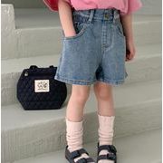 2023超人気新作 韓国風子供服  ベビー服 デニム  ショートパンツ 女の子  子供ズボン  ジーンズ