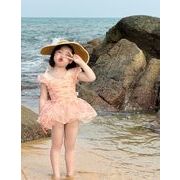 夏   韓国風子供服    キッズ    ハワイ  水泳   スカート   リゾート温泉  つなぎ水着    オールインワン