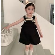 2023新作 韓国風子供服 ベビー オーバーオール デニムサロペット + チョッキ セットアップ