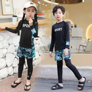 キッズ水着　3点セット　日焼け対策　男の子　女の子　プール　韓国風子供服　夏物