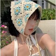 森ガール レース 三角形スカーフ シュシュ アクセサリー 花