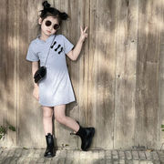 2023年夏新作★ベビー服★ 可愛い 気質 設計感 シャツ スカート  ブラウス ワンピース 90-140cm★