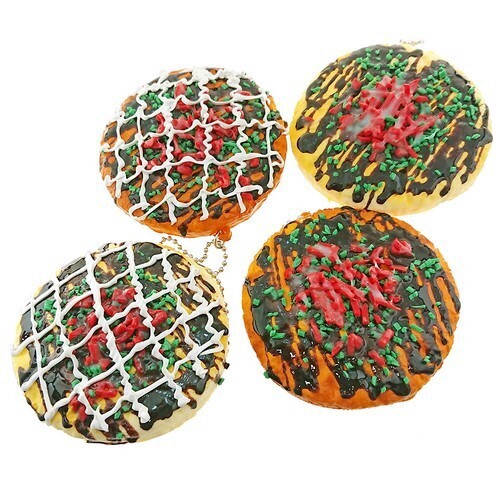 スクイーズ一族参上様⋆͛*͛ ͙͛⋆͛ᐝ·̩͙オーダー品☽︎‪︎.*·̩͙‬ スクイーズ お好み焼きスクイーズ ボールチェーン やわらか 食品系