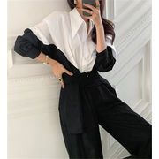 新作　シャツ トップ   カジュアルスリムフィットシンプル   個性レトロラペル新品