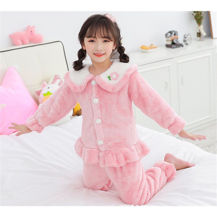 パジャマ キッズ 冬 長袖 150 160 綿 女の子 子供服