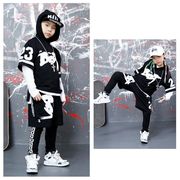 ダンス衣装 セットアップ 男女兼用 チアダンス 上下セット 女の子 男の子 ヒップホップ