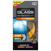 エレコム AQUOS R7 ガラスフィルム 高透明 PM-S222FLGG