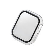 エレコム Apple Watch 41mm用フルカバーケース プレミアムゴリラガラス セラ