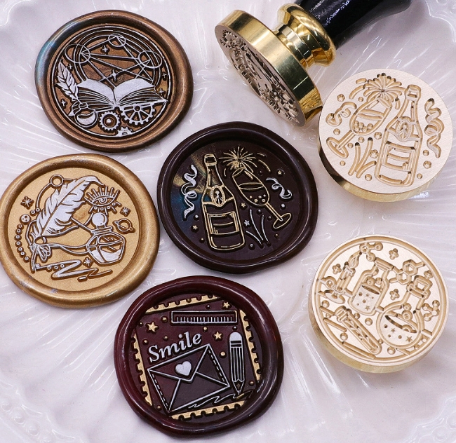 卒業シリーズ ヘッド 銅製金属 スタンプの柄 スタンプ シーリング