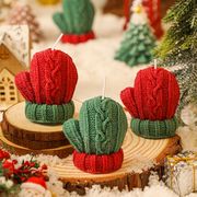 クリスマス  プレゼント  蝋燭 ローソク   装飾品 小物アロマキャンドル   インテリア  撮影道具  5色