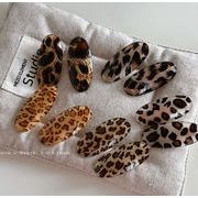 韓国風レディース 可愛い ヘアピン髪飾り ヒョウ柄ヘアアクセサリー 5色