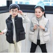 新作 韓国風子供服  キッズ   ベビー服  ベスト  チョッキ  厚手のコート 袖なし  トップス  2色