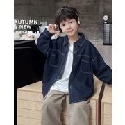 2024 秋新作 韓国風子供服  キッズ  ベビー服   トップス  デニム   コート  シャツ