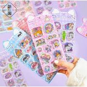 香り猫  シャカシャカ  立体シール 3Dステッカー シール 立体ステッカーぷっくりシール ぷくぷくシール