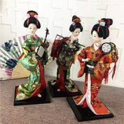 ＜和雑貨・人形＞伝統工芸　着物　　みやび人形　12インチ　日本人形　笛　