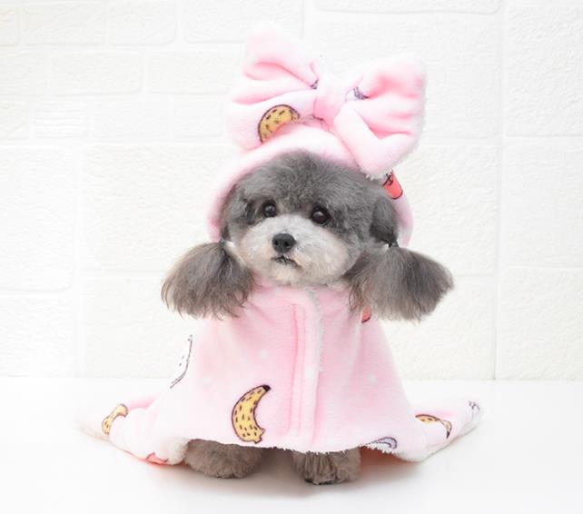 犬服   ペット服   可愛い   ストール 帽子  ネコ雑貨 小型犬服 部屋着  保温  ふわふわ  ペット用品  3色