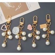パール  韓国風   合金キーホルダー    雑貨   可愛い  ストラップ   バッグのストラップ   小物  4色