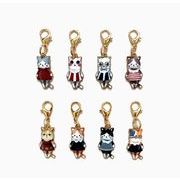 猫  韓国風   合金キーホルダー    雑貨   可愛い  ストラップ   バッグのストラップ   小物