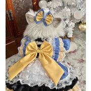 可愛いドレス 手作り犬服 猫服   ネコ雑貨  ペット服 ペット用品  ワンピース 犬用品 ドッグウェア