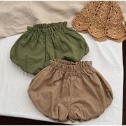 韓国風子供服   綿麻半ズボン   キッズ服   赤ちゃん   ショートパンツ