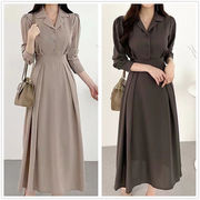 ワンピース 2026年夏新作 ロング丈ワンピース シャツワンピース レディース気質