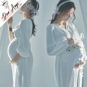 マタニティ 撮影用 ドレス 産前  妊娠中  記念写真 　妊娠　マタニティフォト