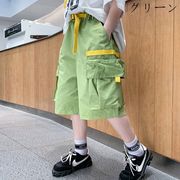 子供服 カーゴパンツ 男の子 夏着 ボトムス サロペット カジュアルパンツ ゆったり 半ズボン