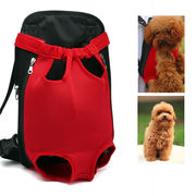 犬猫兼用 　ペット用 キャリーバッグ  リュック型  携帯便利  お出かけ 散歩用 ペットバッグ　赤色