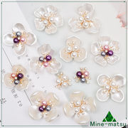 花形 ラインストーン 真珠 スマホケース美容 ハンドメイド DIY へアクセサリーパーツ 上品 貼り付け