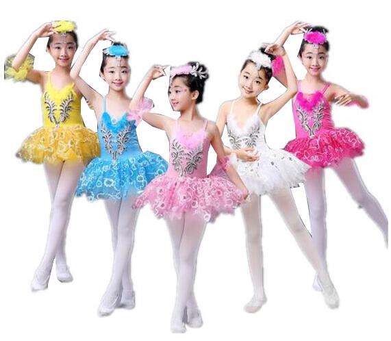 子供バレエダンスドレス5色チュールスカートキッズ舞台ダンス衣装