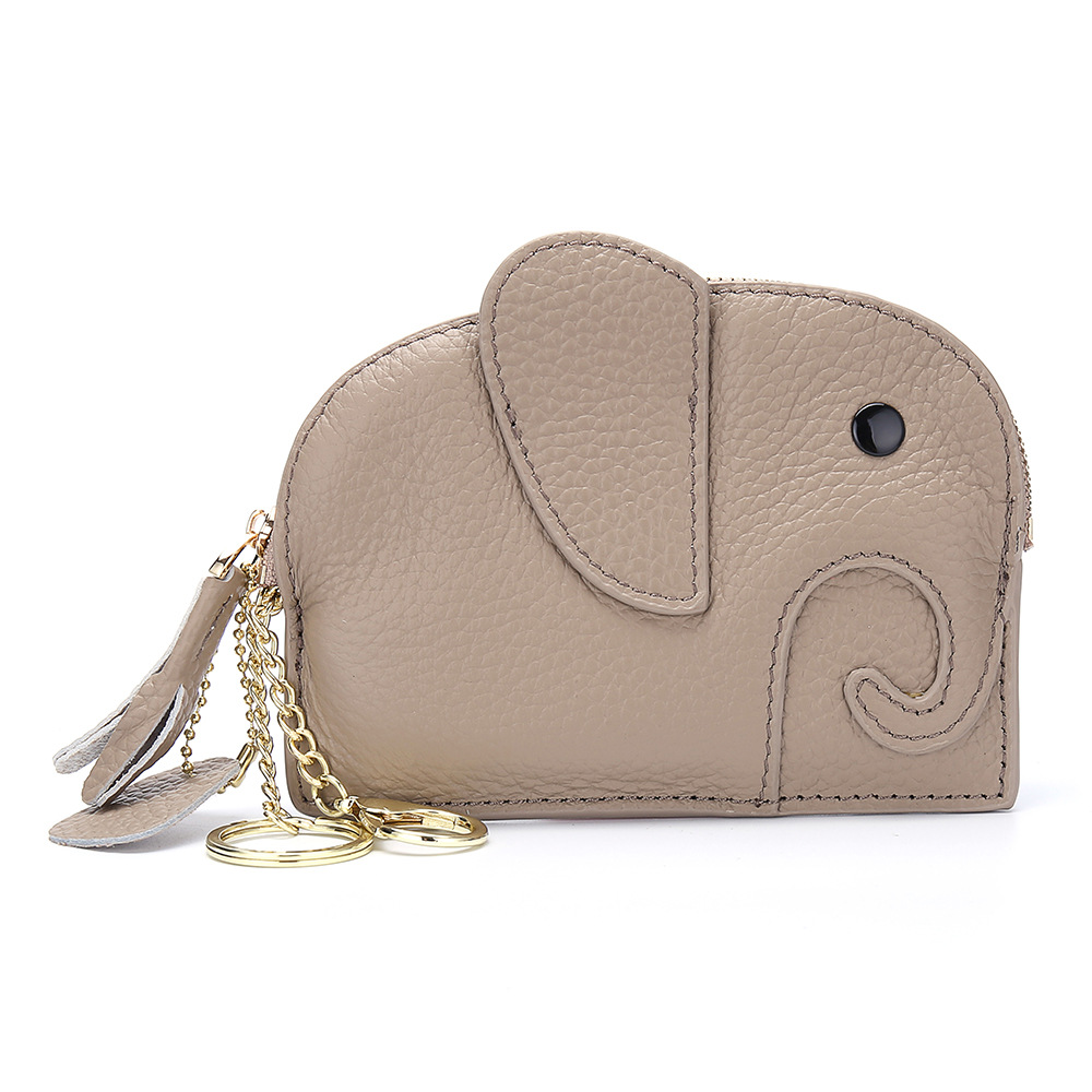 財布　小銭入れ　コインケース　象　デザイン　かわいい　本革　leather coin purse　全13色