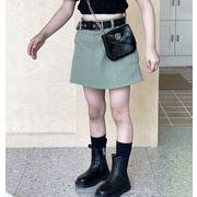 2023年夏新作★子供服★女の子  可愛い ベルト付き  セミロングスカート ★90-140cm