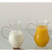 INS  超人気  韓国風 英字  ガラスカップ  コップ  インテリア   ガラス  コーヒーカップ  ミルクポット