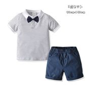 男の子 夏服 幼児 紳士 セットアップ Tシャツ+ショーツ 2点セット 記念日 イベント 誕生日