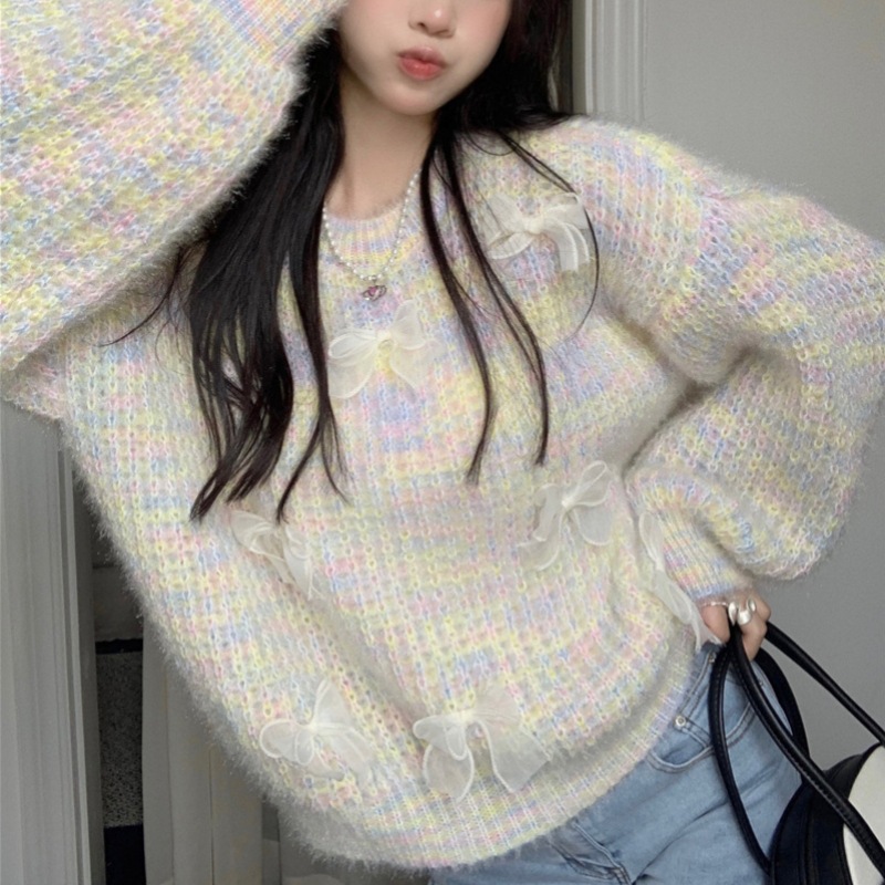 ins秋冬新品   韓国風    レディース   可愛い    ニットセーター    ファッション  3色