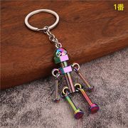 新作   キーホルダー   ファション小物   ロボット型    キーホルダーパーツ   バッグチャーム  2色