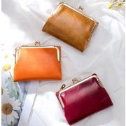INS レディース  パスケース ミニ財布 小銭入れ カード入れ 携帯 ファッション 財布 本革 5色