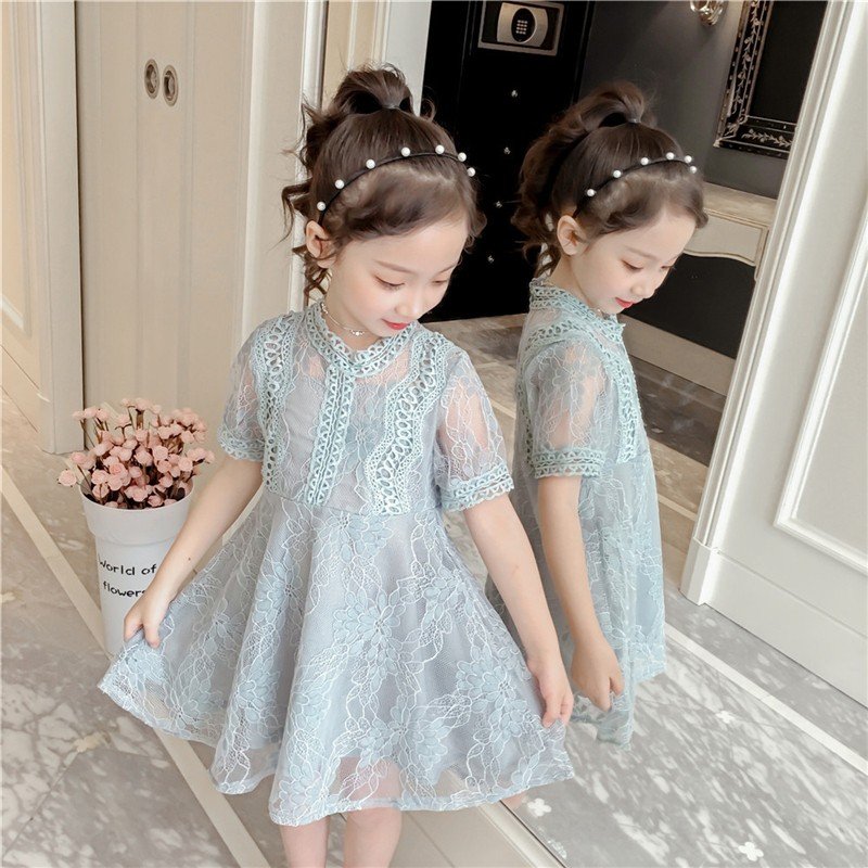 韓国子供服 レースワンピース お姫様 フォーマルワンピ キッズドレス
