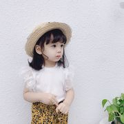 Tシャツ シャツ 子供 女児 女の子 トップス 半袖  ノースリーブ 韓国子供服 カジュアル キッズ