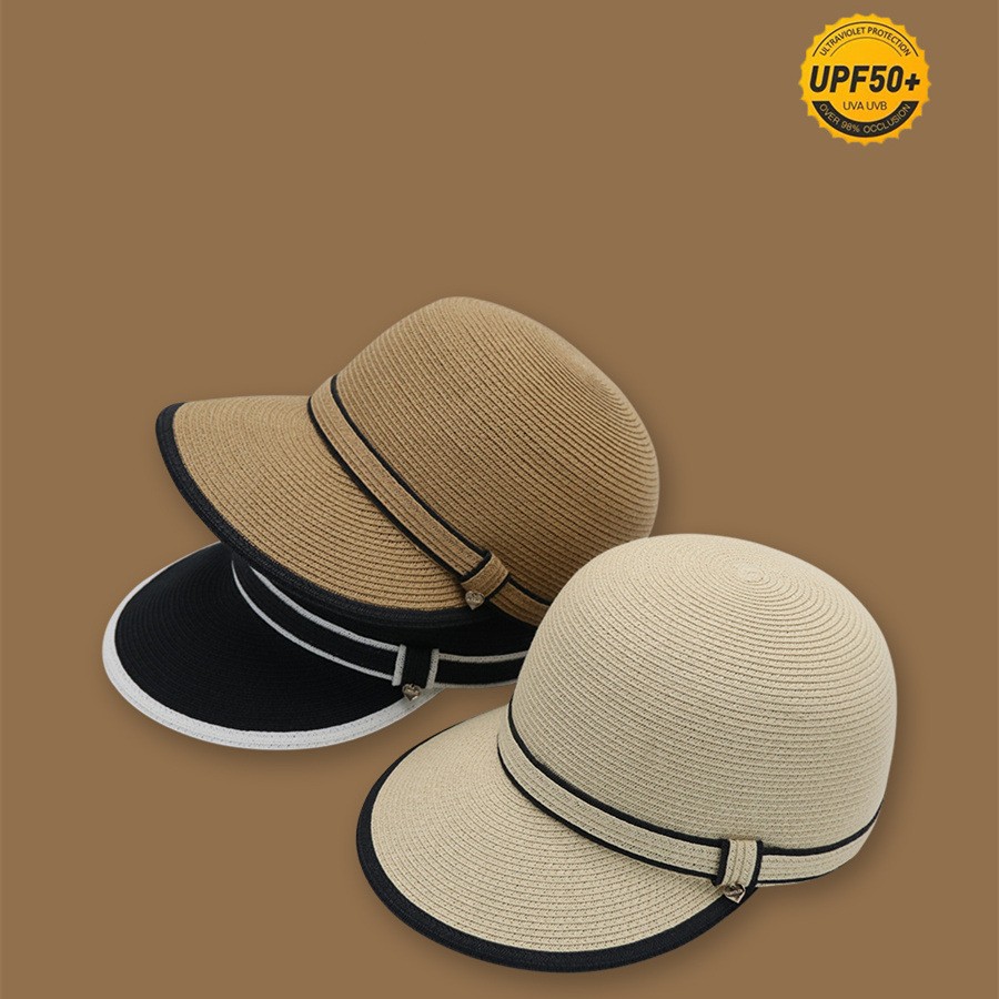 麦わら帽子　帽子　ハット　夏　日焼け止め　UVカット　紫外線対策　ファッション　つば広
