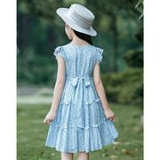 子供服 ワンピース ピンク 160 韓国子ども服 キッズ 女の子 春夏 半袖ワンピース 花柄 子供ドレス
