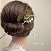 簪　かんざし　ヘアアクセサリー　ヘア飾り　デザイン　韓国ファッション　パール