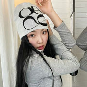 帽子　ニットキャップ　レディース　ファッション　秋冬　韓国風　デザイン